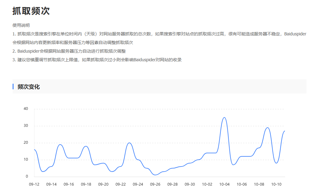 百度爬虫每天抓取频次