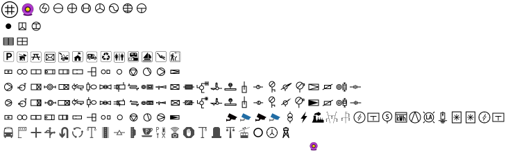 GIS地图专用SVG矢量图标库 - 114个市政管网设施标注图标 | 燃气热力管道阀门 | 公共设施地标 | 无损缩放 | 支持动态样式