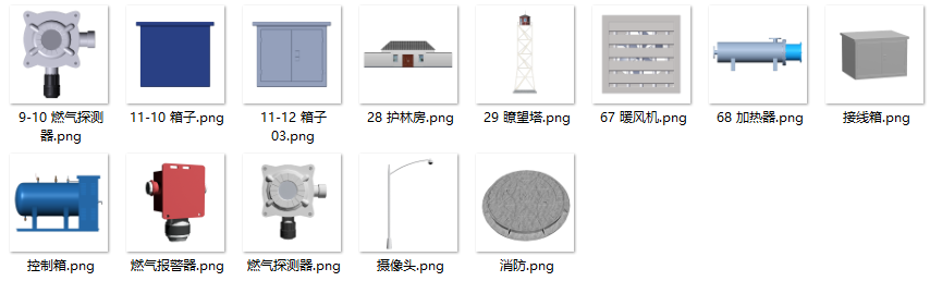 管道拓扑图标素材库 - 给排水燃气管网设计专用PNG图标包(716个高清图标)