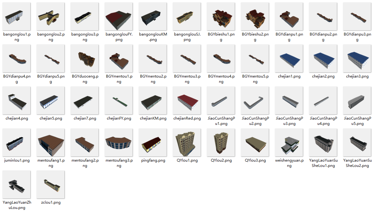 三维城市建筑与自然景观模型库 - 100+ glTF 模型资源包 | WebGL/Three.js / Cesium 即用型3D资产