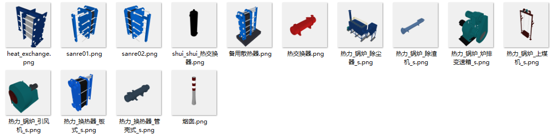  燃气热力自来水管网三维模型库 - 754款GLTF格式设备模型