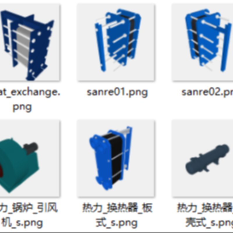 燃气热力自来水管网三维模型库｜754款GLTF设备模型，阀门管件仪表调压泵换热消防全分类