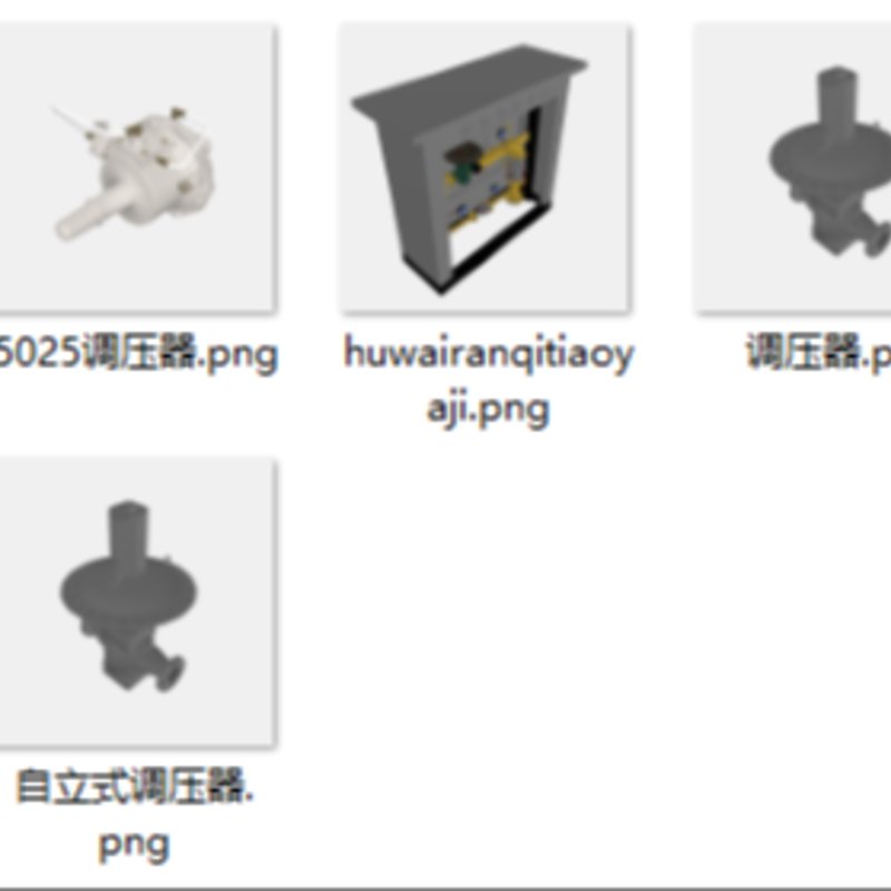 燃气热力自来水管网三维模型库｜754款GLTF设备模型，阀门管件仪表调压泵换热消防全分类